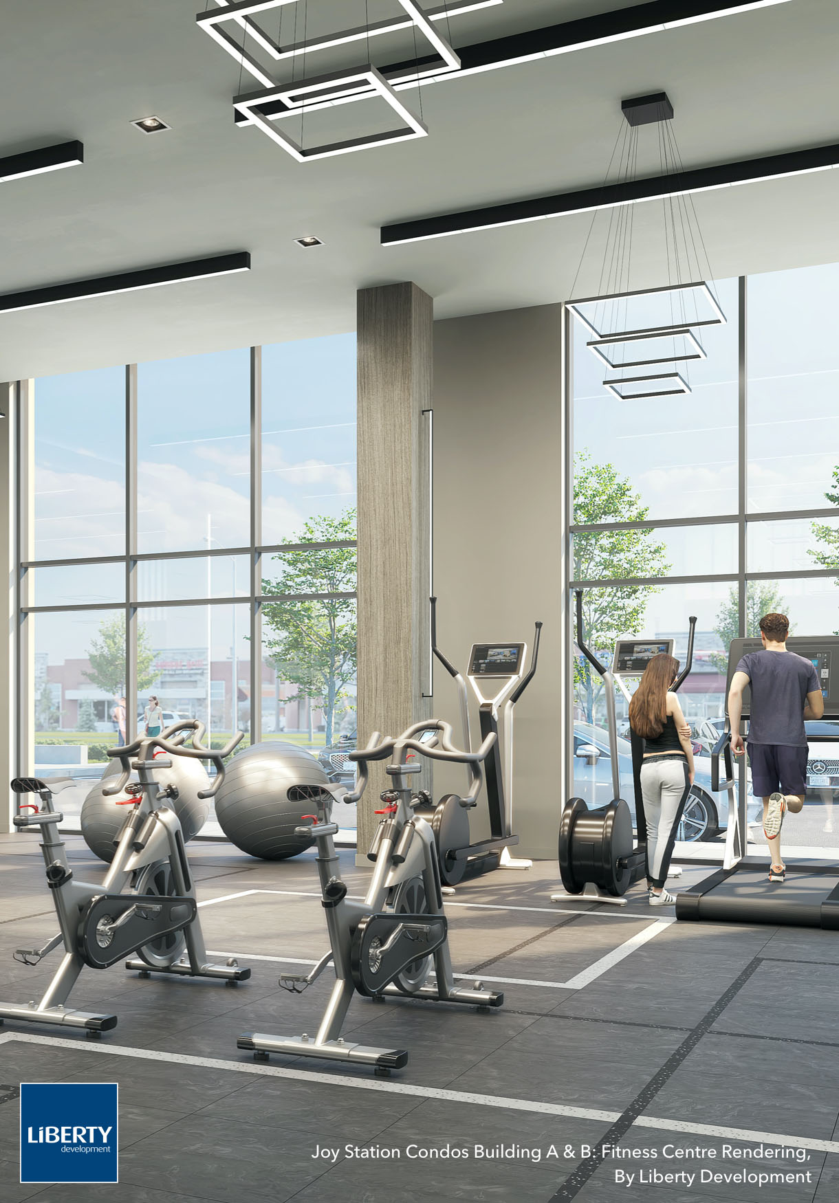 Joy Station Condos Fitness Centre Rendering Liberty Development