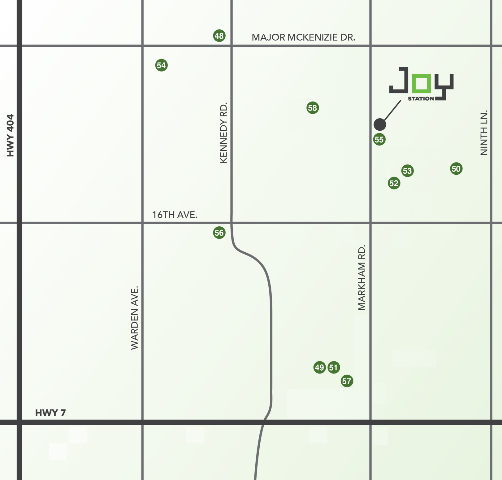 Joy Station Condos Neighbourhood MAP RECREATION FITNESS Liberty Development